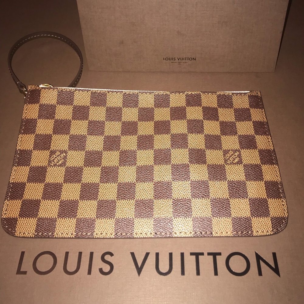 Rose Ballerine mm neverfull pouchette/ wristlet